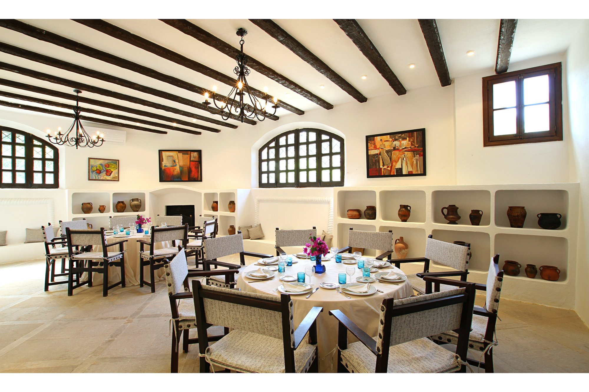 The dining room