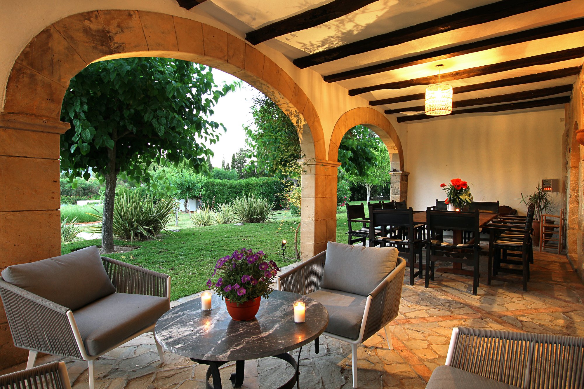 Terrace by night